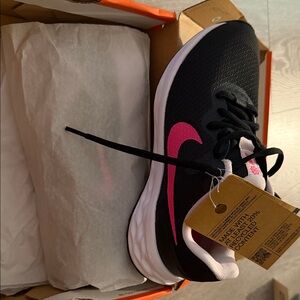 Nike Orange Shoe Box with Black Label